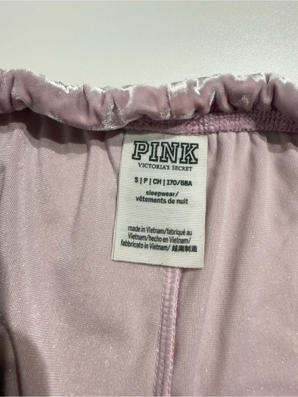 PINK Victoria's Secret Crushed Velvet Racerback Tank & Shorts Set - Dusty Mauve